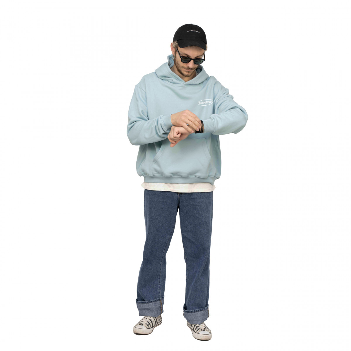 Iper felpa Stego Studios - light blue