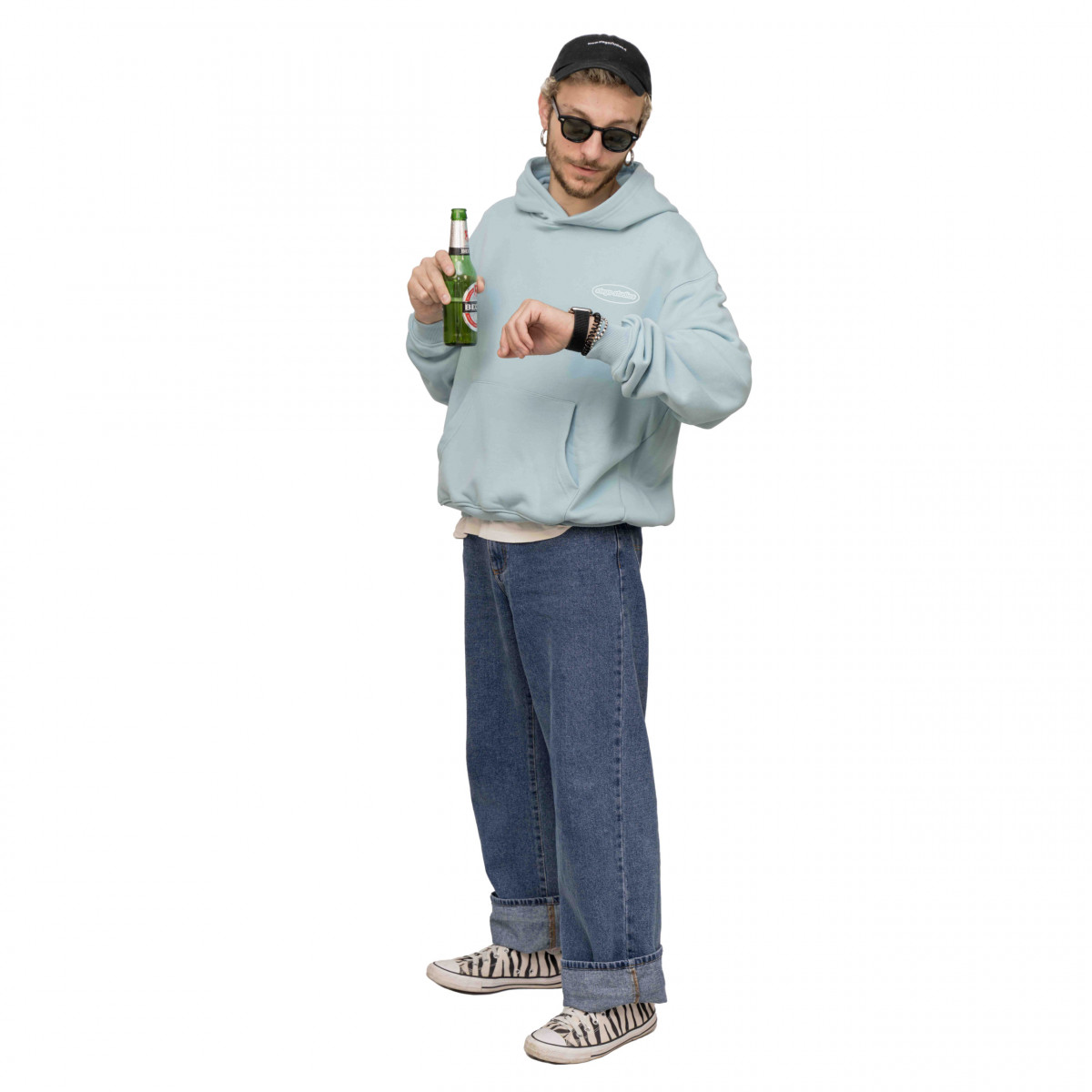 Iper felpa Stego Studios - light blue