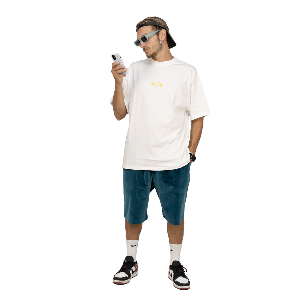 Ultra heavy t- shirt - round logo però giallo